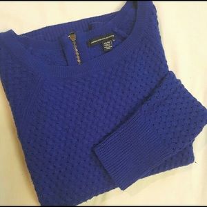 Royal blue knit sweater
